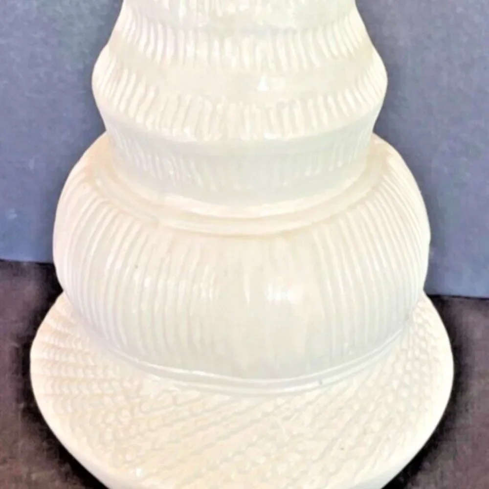 NEW Triple Gourd White Vase 9